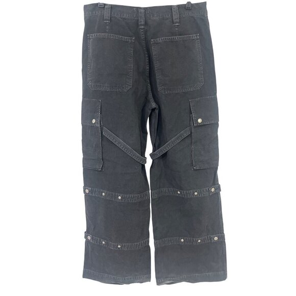 AGOLDE Elliot Denim Pants in Oil 31 New Mens Baggy Cargo Jeans - Picture 8 of 15